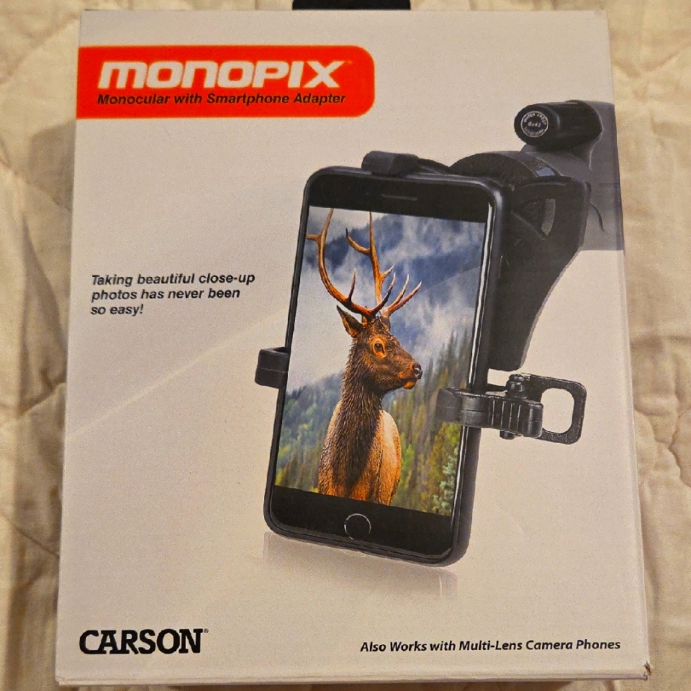 Carson Monopix Monocular with Smartphone Adapter NIB
